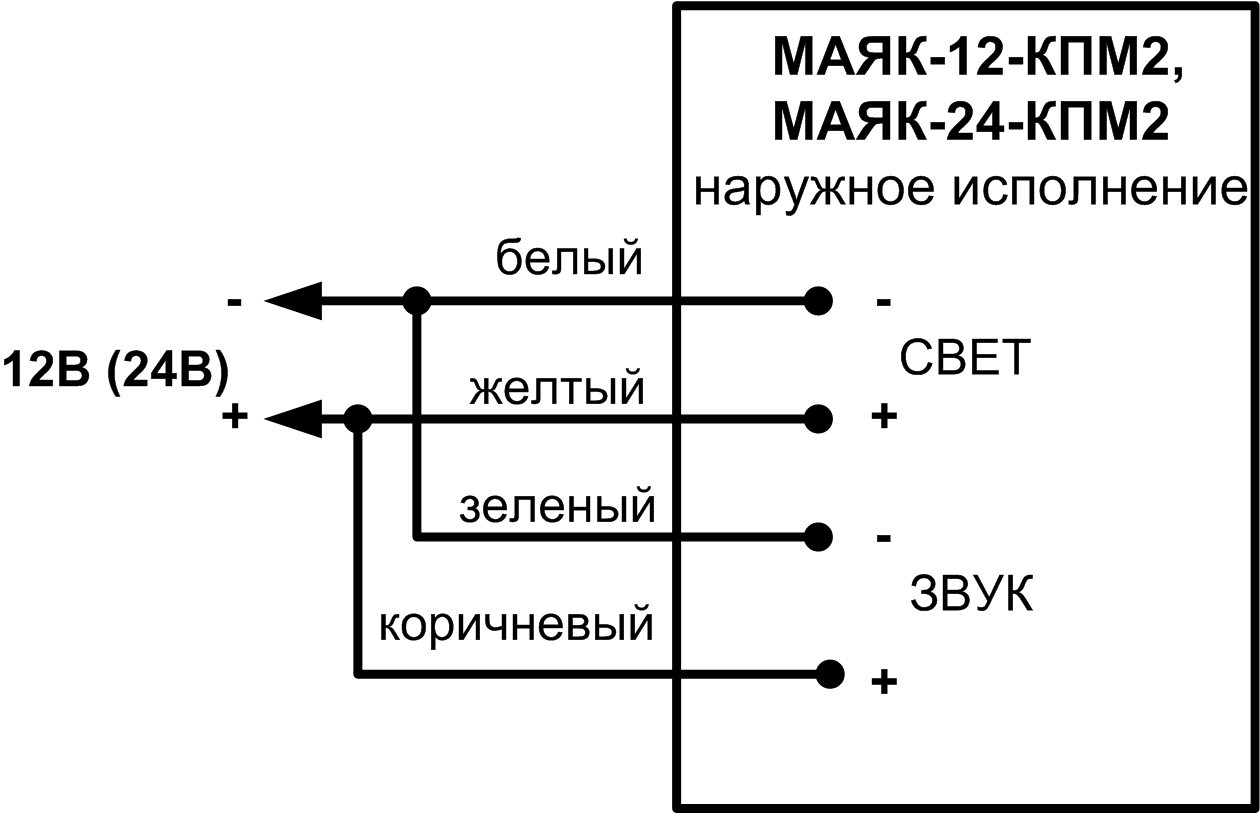 Маяк 12 кпм1 ни схема подключения